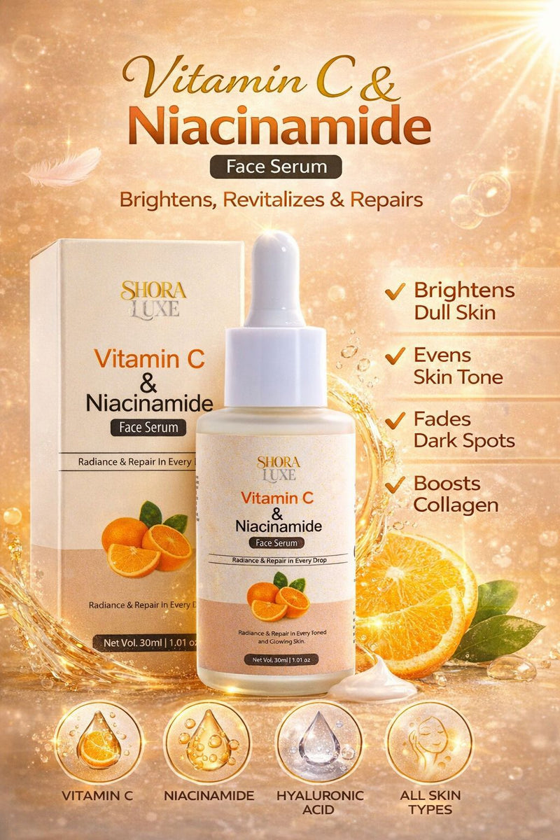 Vitamin C & Niacinamide Face Serum: The Brightening Duo Your Skin Has Been Waiting For