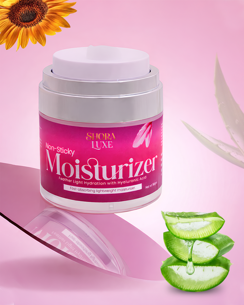 Non-Sticky Moisturizer | 50 gm |with Hyaluronic Acid and Aloe Vera