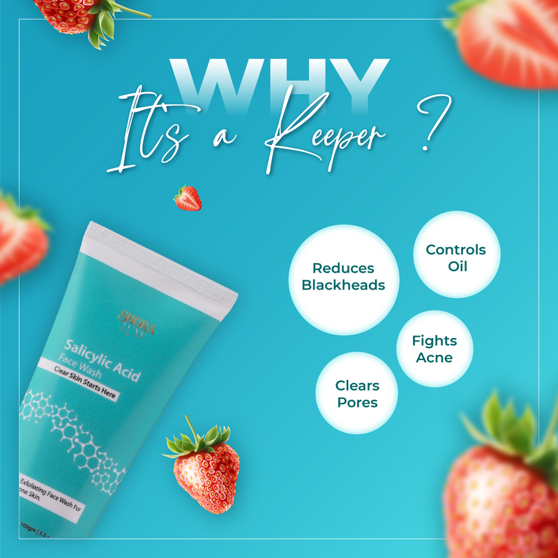 Salicylic Acid Face Wash |Gentle exfoliating face wash for Acne-prone skin | 100 ml