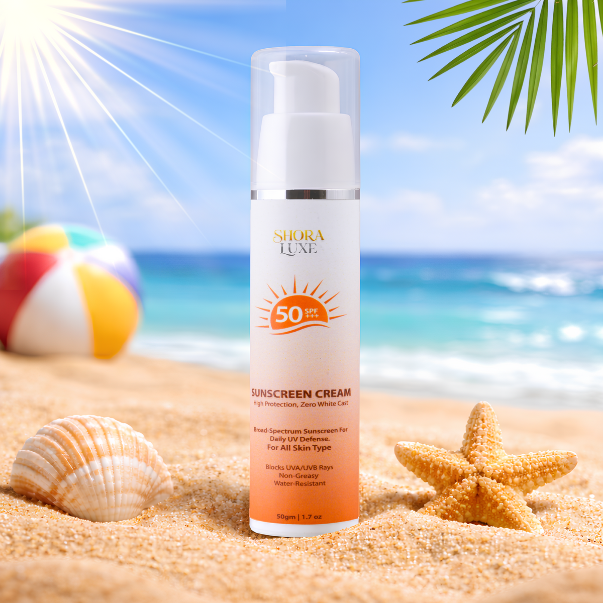 Sunscreen Cream SPF 50+++ | Broad-spectrum sunscreen for daily UV defense | 50 ml