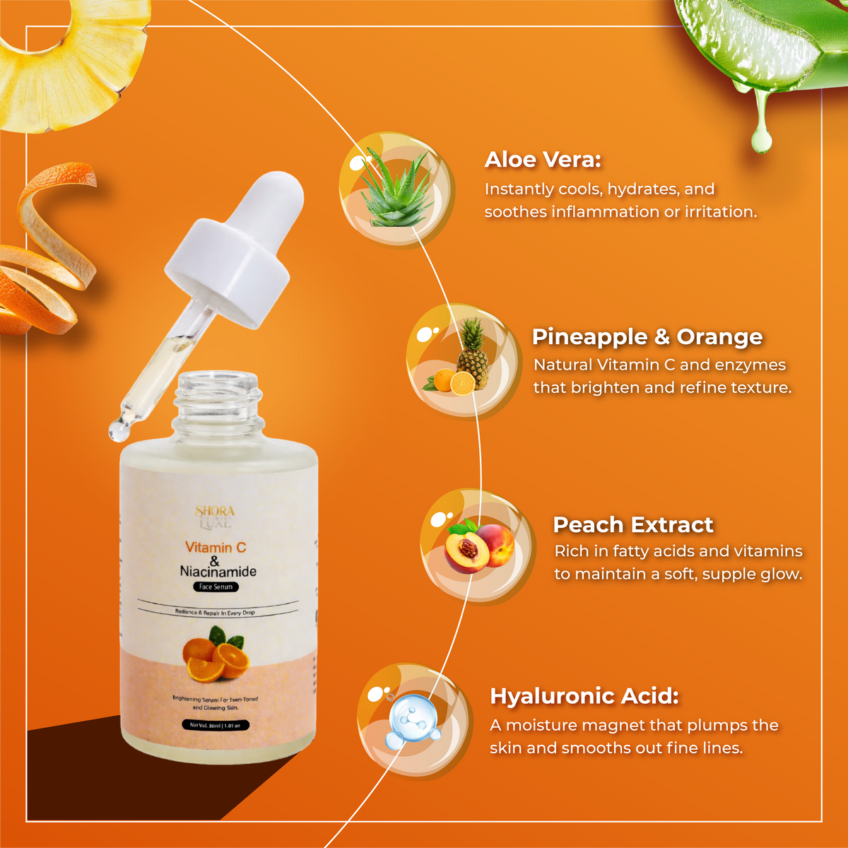 Vitamin C & Niacinamide Face Serum | 30 ml